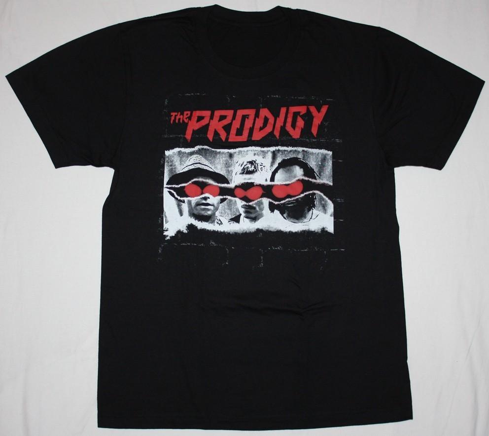 Футболка The Prodigy Band Черная Хлопок Унисекс Короткий Рукав DS882 Унисекс Футболка XXXXL