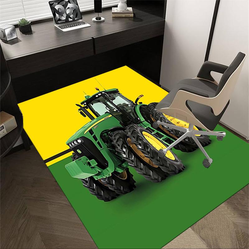 

1PC tractor green Anti-slip carpet, suitable for Office, bedroomand playrooms. It can also be used as a sofa footrest cover-W77 60cm by 90cm