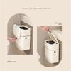 Stylish Hanging Trash Can for Household Toilets - Large Capacity, Square Design, Convenient Clamshell Lid Waste Bins