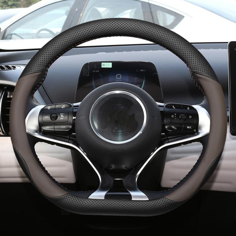 

Car Steering Wheel Cover Wrap for BYD DOLPHIN MINI Braid on Steering-Wheel Cover Holder Handbar Protector Auto Cute Accessories