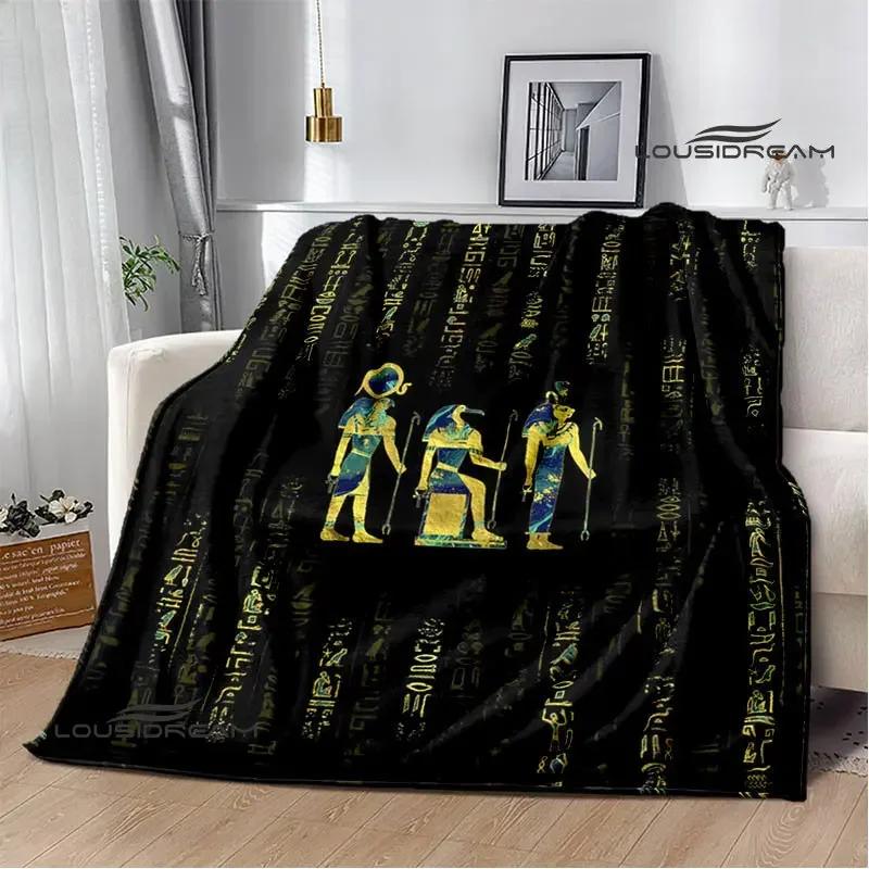 3D Egyptian Pharaoh Oracle Black Cat Printed Blanket Warm Flannel blankets Home bed linings blankets for beds Birthday Gift