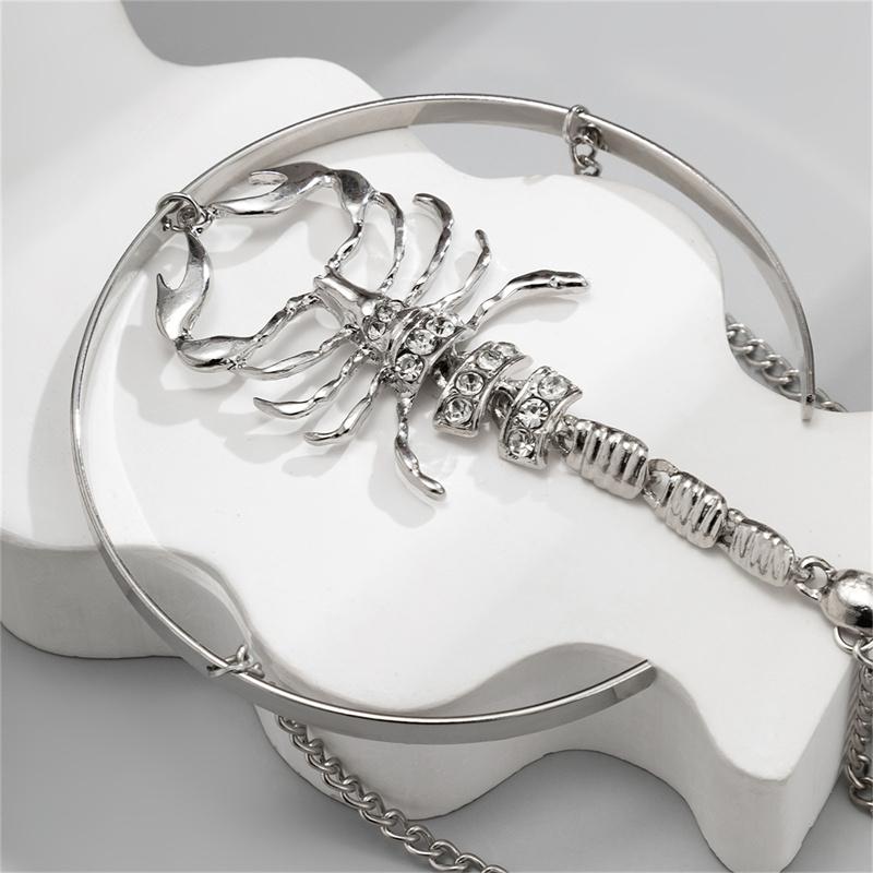 Punk Hip Hop  Tassel Bracelet Women Men Gothic Scorpion Arm Bangles Jewelry