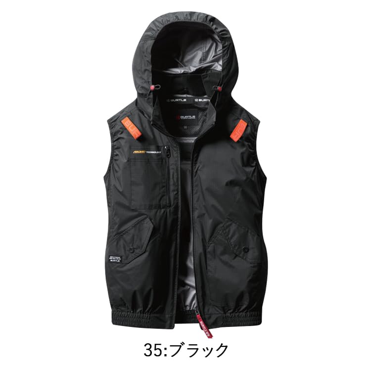 BURTLE Aircraft Vest (without fan) AC2074 AIRCRAFT S 35 Black
