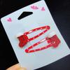 Lovely Christmas Hair Clip Sequined Nonslip Strong Clip Santa/Tree Decors For Christmas Holiday Hair Styling Accessories