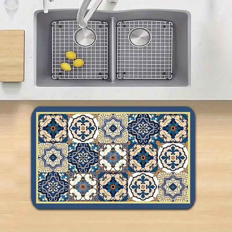 Inspirert Diatoméjordmatte - Ultraabsorberende, Sklisikker, Ideell for Baderom, Kjøkkenbruk - Hurtigtørkende, Perfekt Gave til Hjemmedekorasjon, Badematte