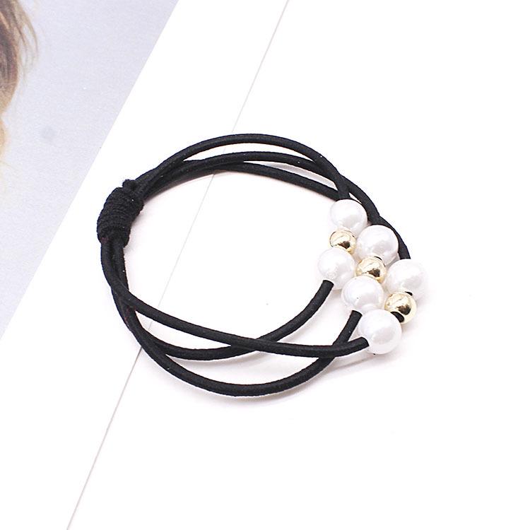 Triple Pearl Elastic Hair Tie - High Elasticity Headband