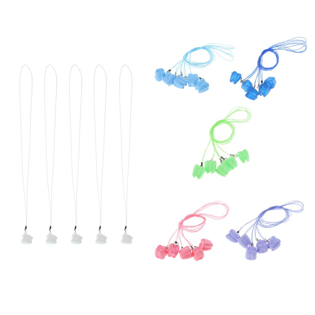 Kids Tooth Box Plastic Tooth Savers Necklace Keepsake Pendant for Children Lost Teeth Storage