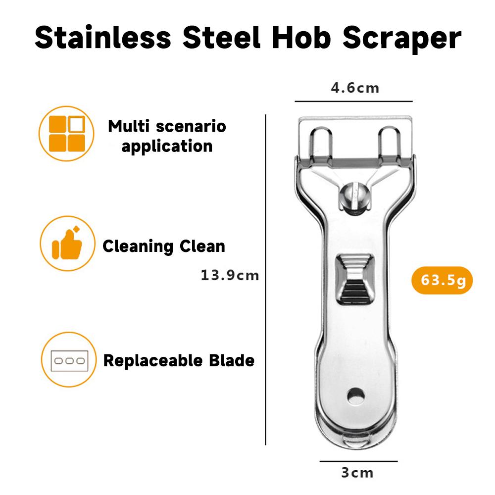 1Pcs Multi-function Glass Ceramic Hob Scraper Cleaner Remover With 5Pcs Blade or 10Pcs Blade For Cleaning Oven Cooker Tool