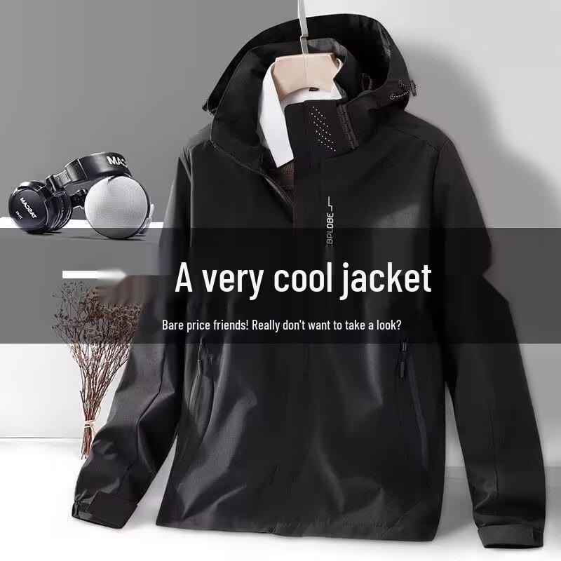 Suzaku Men's Three-in-One Waterproof Hardshell Jacket for Outdoor and Tibetan Western Sichuan Wear