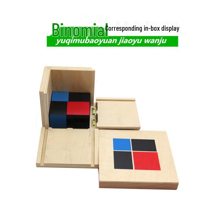 Montessori Sensory Binomial & Trinomial Blocks for Early Math & Spatial Cognition