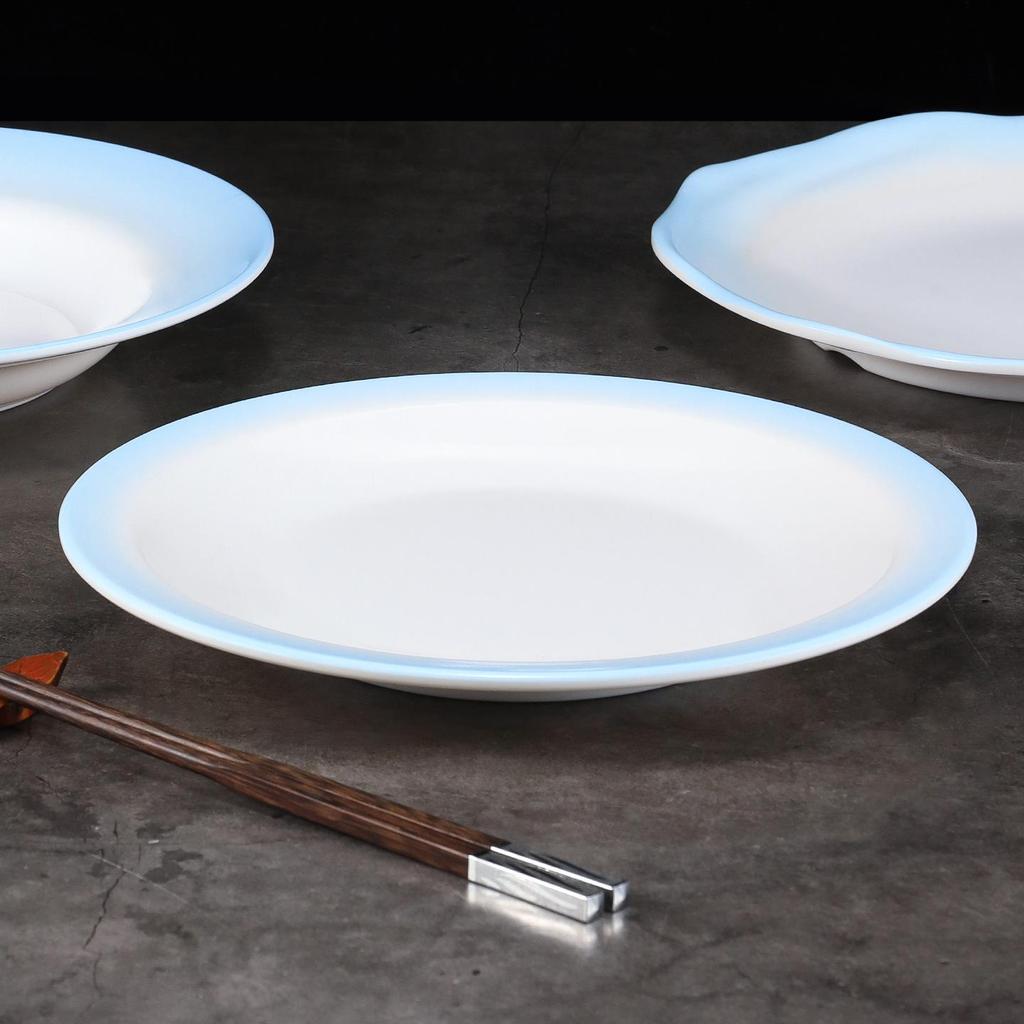 Okrągły talerz melaminowy - Naczynia stołowe inspirowane porcelaną dla restauracji i hoteli, Idealny do kuchni zachodniej