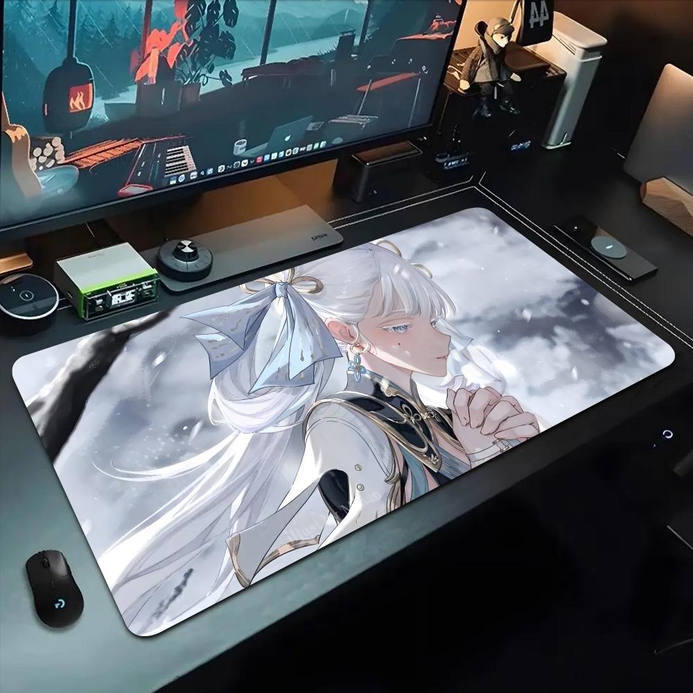 Jinhsi Wuwa Mouse Pad 500X1000 Mm Large Gaming Mousepad Gamer XL Rubber Otaku Keyboard Pad Laptop Desk Mat