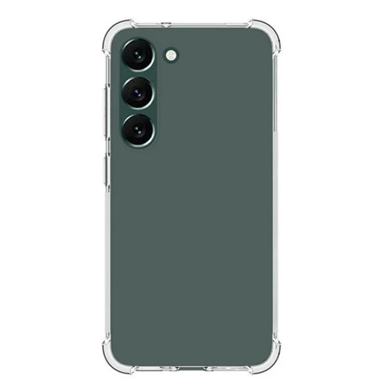 For Samsung Galaxy S23+ Clear TPU Case WANLONFENG TM Series 2.0mm Phone Back Cover