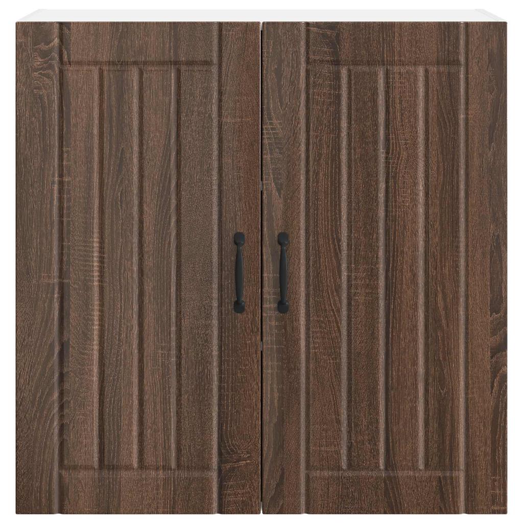 Wall Cabinet LUCCA Brown Oak 80 x 31 x 80 cm Engineered Wood