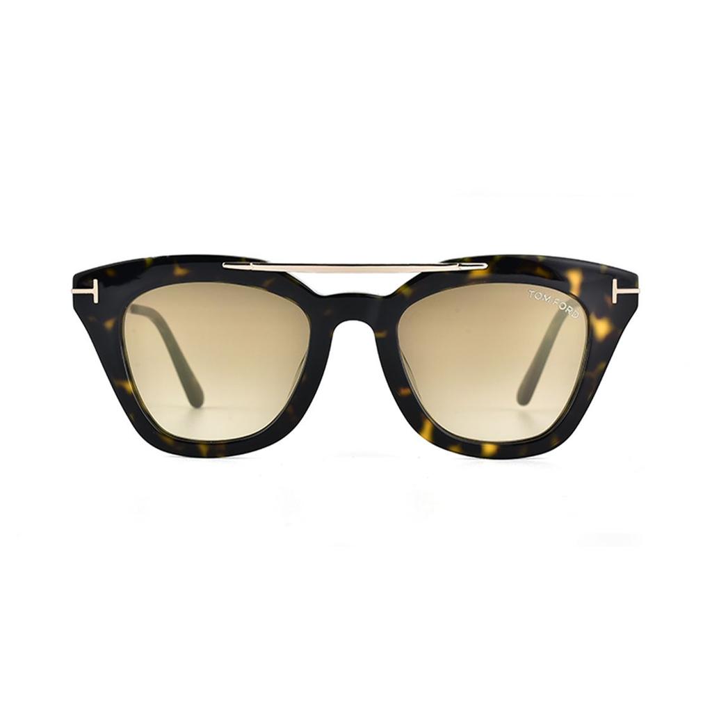 TF Spiegelbeine Logo Unregelmäßige Form Sonnenbrille Damen Sonnenbrille Mehrfarbig TF0575F