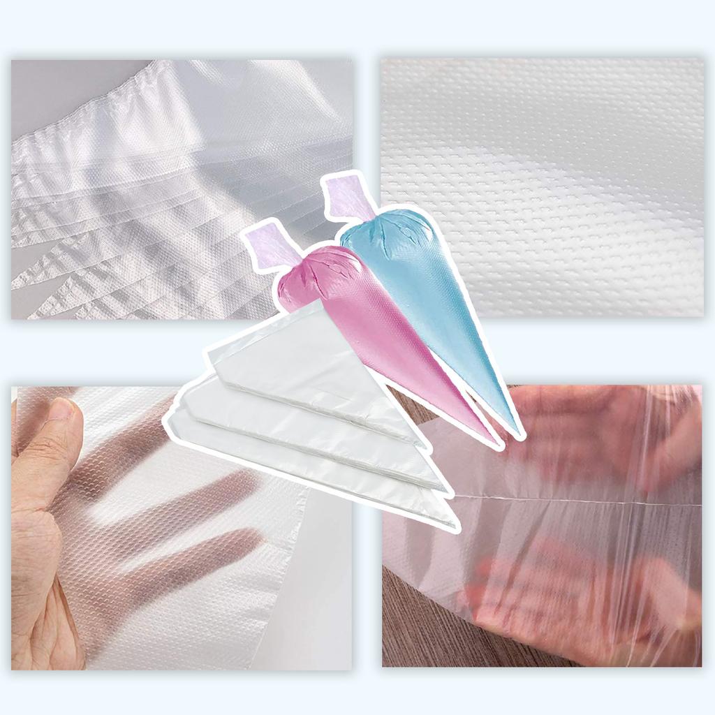 100Pcs Headless Piping Bag,Disposable Piping Bag, Cake Decoration