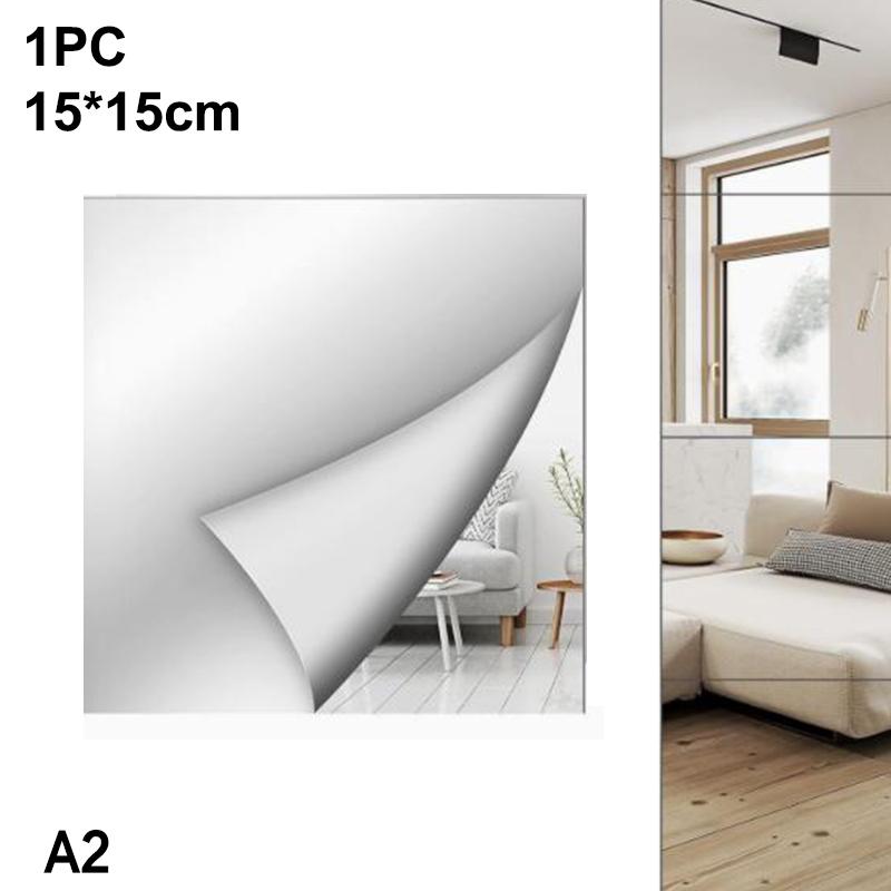Self-Adhesive Acrylic Mirror Bathroom Shower Makeup Anti Fog Mirror Sticker Tile Shaving Mirror For Door Wardrobe Home Decor