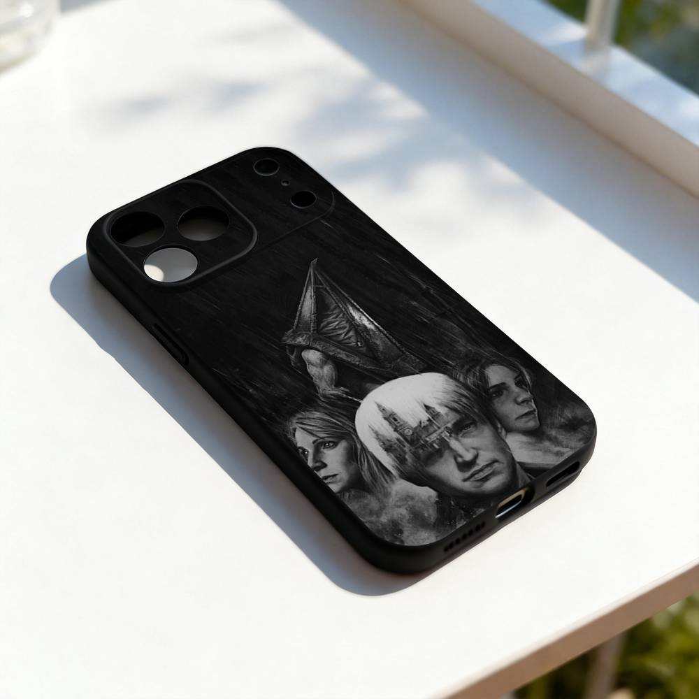 Horror Games Silent Hill Cool Phone Case For iPhone 17,16,15,14,13,12,11,Pro,Max,Plus,E,SE4,Air,Mini Black Precise Hole Matching