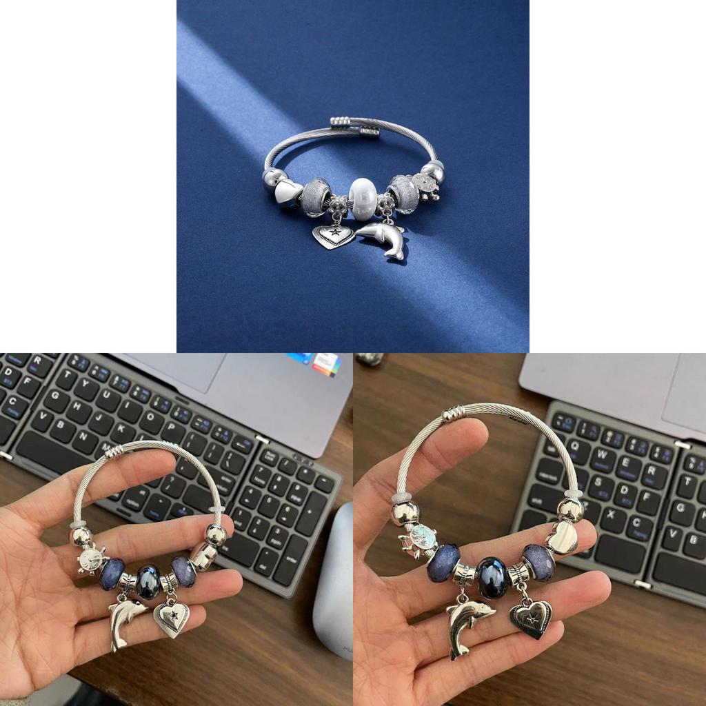 Animal Theme Stainless Steel Hand Chain With Electroplated Coating For Summer Casual Wear