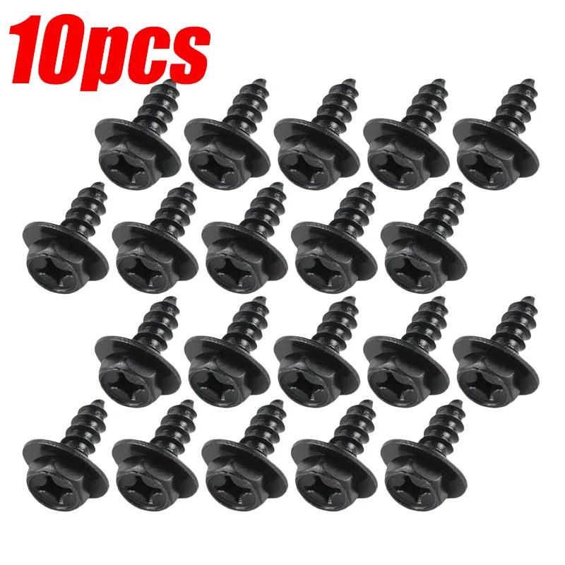 Car Bumper Fender Fastener Clip Hex Head Self Tapping Screws Universal Car Fender Splash Seal Guards Rivet Clip Screws Fasteners