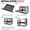 GeeekPi 0.5U Heavy Duty Server Rack Shelf for DeskPi RackMate T1/T0 and 10-inch Server Racks or Network Cabinets, Perforated Design, 25kg Load Capacit