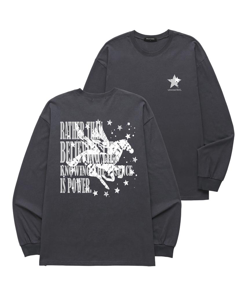 VANNWORKS 2Star Horse Long Sleeve (Vls0230) Charcoal