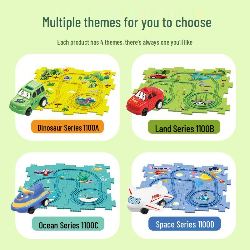Hot-Selling DIY Electric Puzzle Car and City Map Toy for Children