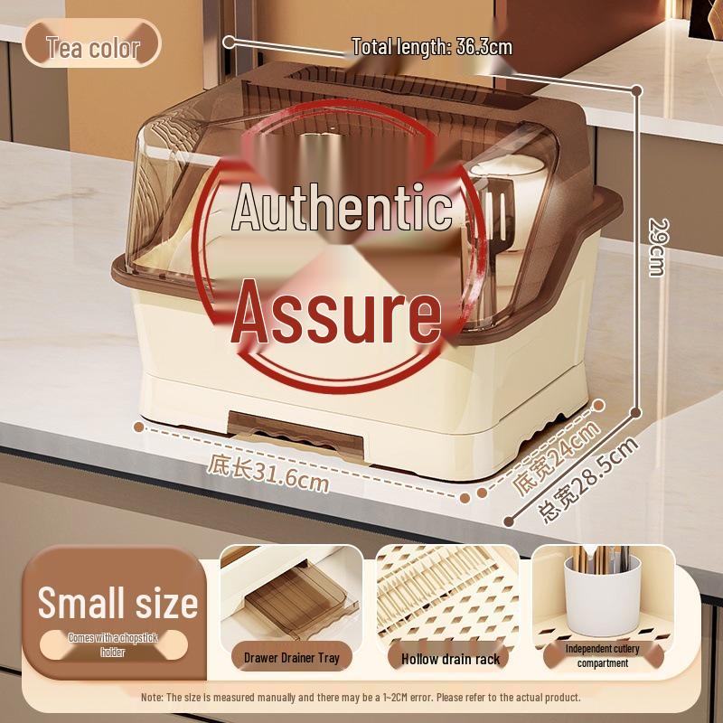 Ящик для хранения мисок и палочек с подставкой для сушки - Органайзер для посуды и столовых приборов на кухню 2190₽