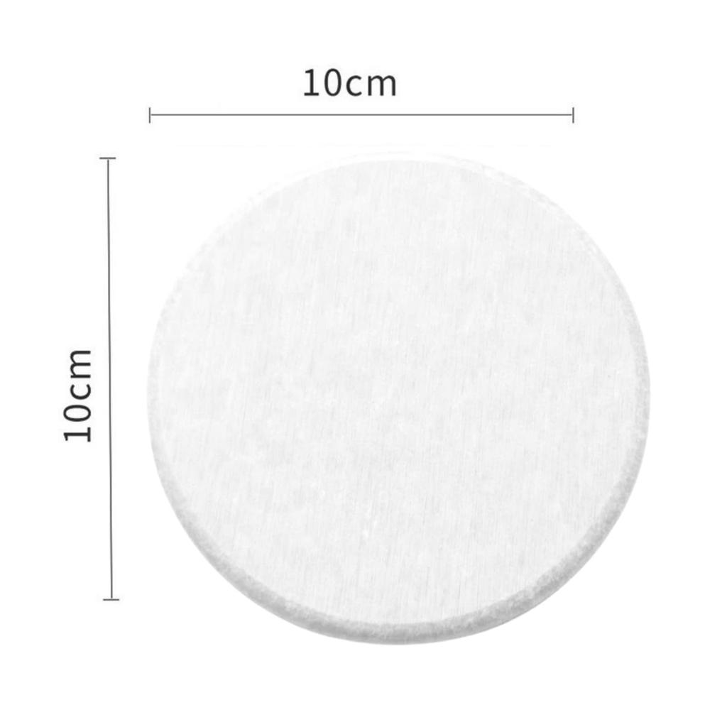 Kieselgur Untersetzer, 2er Set, Saugfähig, Schnelltrocknend, Rund, Abtropfschale für die Küche (Weiß)