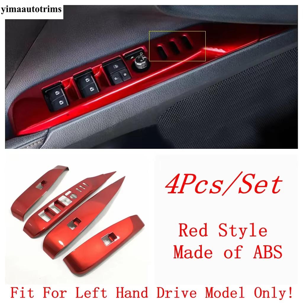 Car Inner Door Window Glass Lift Rise Switch Panel Frame Decoration Cover Trim For Toyota Camry 2018 - 2025 Interior Accessories