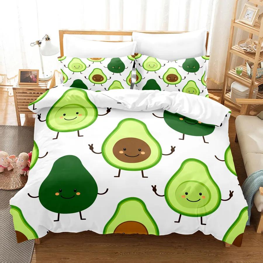 3D Summer Tropical Fruit Duvet Cover With Pillowcase King Full Size Queen Double Bed Quilt Case Linens Single Twin Bedding Sets