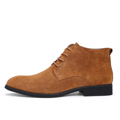 Fashion Winter Warm Suede Boots Men's Classic Short Boots Outdoor Soft, Anti Slip, Durable Casual Sports Shoes Outdoor Oxford Boots