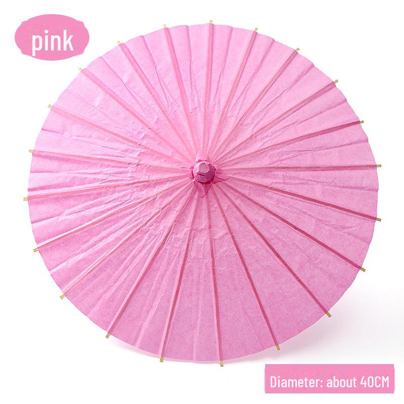 DIY Handbemalter weißer Papierschirm für Kinder – Chinesischer antiker Stil, Bastelaktivität für den Kindergarten