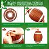 Football Paper Lantern Foldable Olive Shape Contrast Color Reusable Great Fidelity Party Decor Hanging Indoor Outdoor Paper Lantern Party Supplies