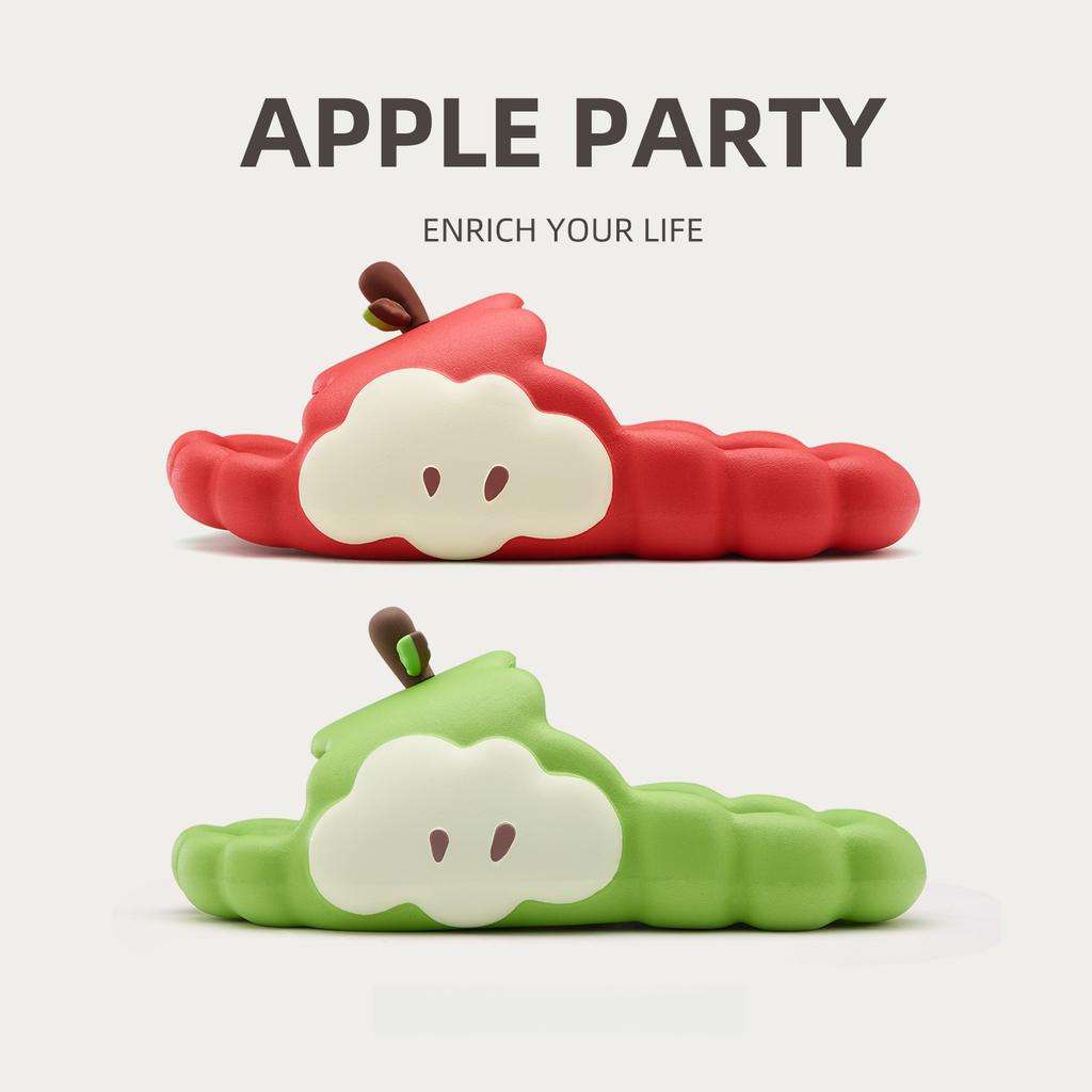 Mandarin Duck Apple Slippers Women's Summer Cartoon Cute Anti Slip Home Furnishings Indoor and Outdoor Wear Beach Drag