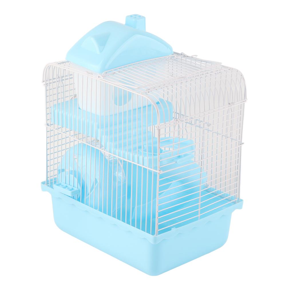 2 Tier Hamster Cage Large Space High Chassis Design Hamster Habitat Cage for Pet Hamster Small Animals