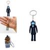 Unique Cross-border Keychain Red Sound Man 1 White Sound Man Surveillance Man Toilet Man Tv Man Red Sound Man 2