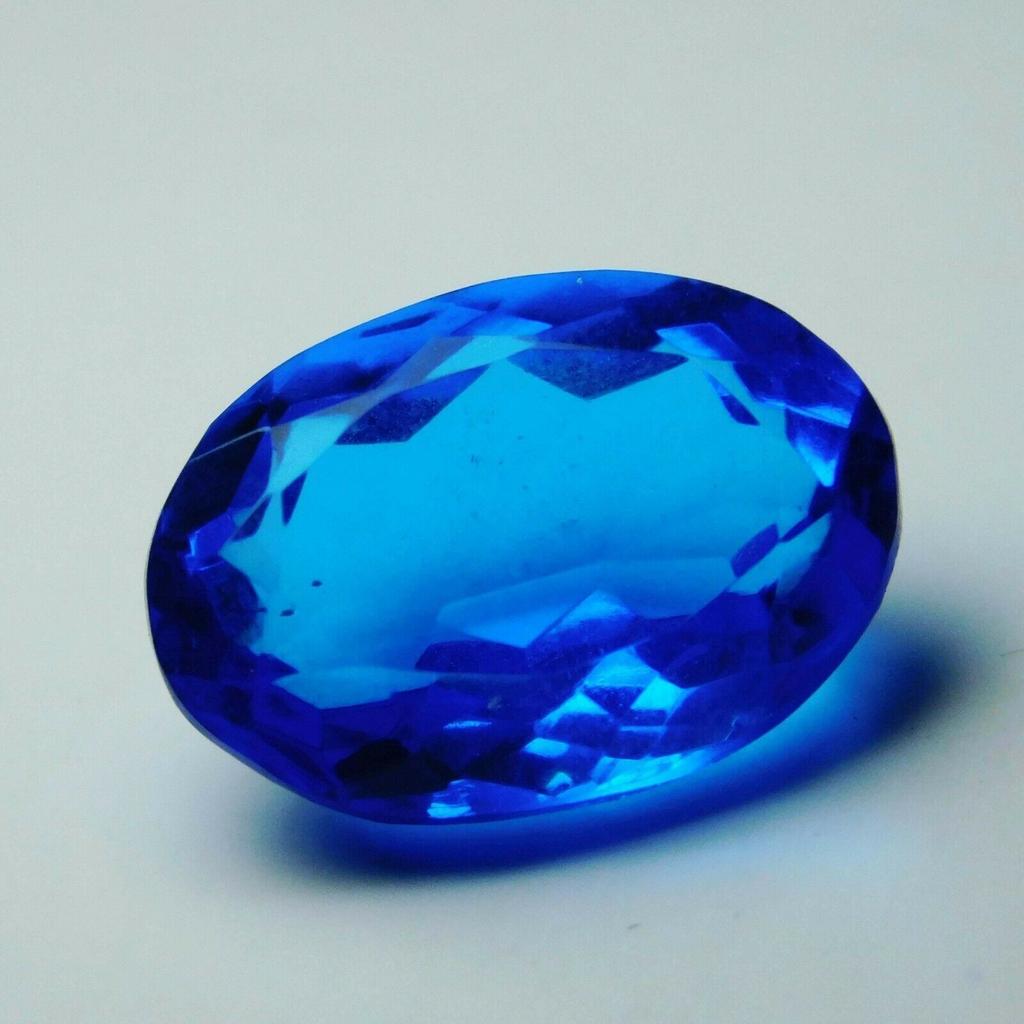 Natural Blue Tanzanite Loose Gemstone Oval Shape 6.55 Ct for Jewelry Making and Gem Collections