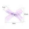 20pcs 3.5x4cm Gauze Satin Ribbon Bows Colorful Small Size Bowknots For DIY Wedding Party Headwear Gifts Packaging Decoration