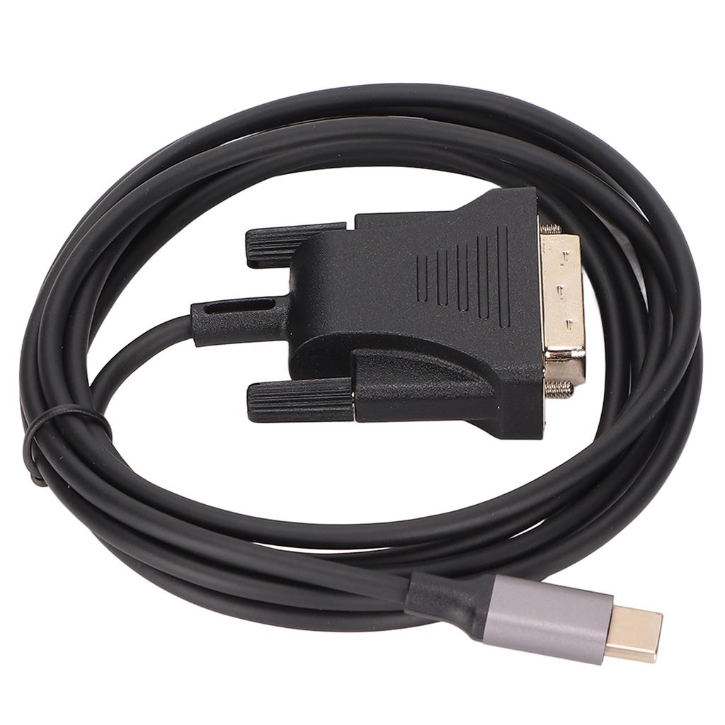 USB C 3.1 to DVI Cable 190cm/74.8in Clear Stable Type C to DVI Cable Adapter for MacBook TV Smartpho