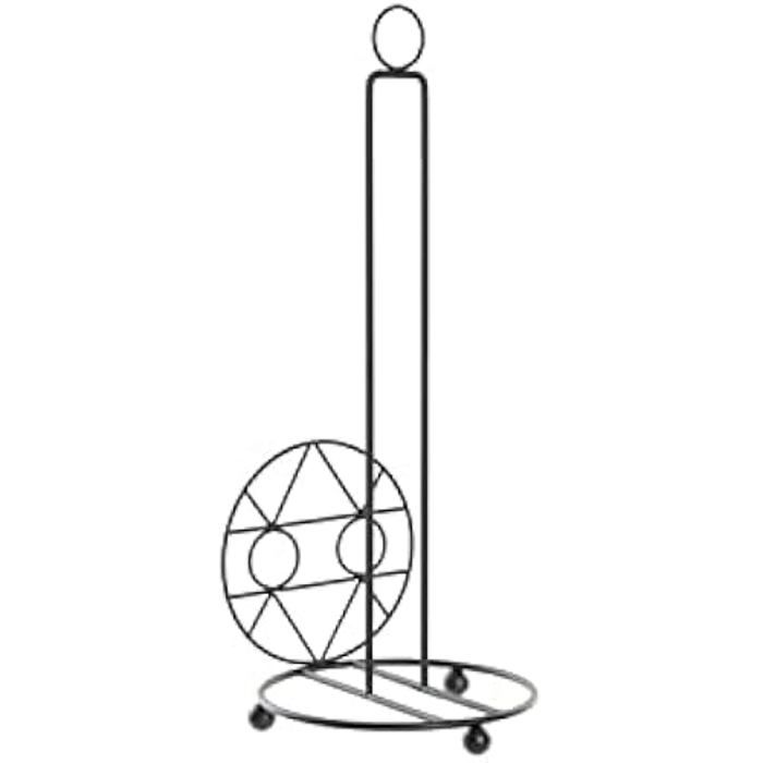 Porte-rouleau - DKD HOME DECOR - Métal - Noir - Dimensions 15,5 X 15,5 X 39,5 Cm - Standard