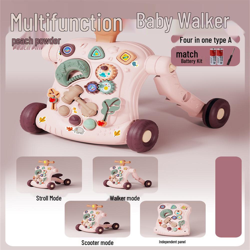 Adjustable 3-in-1 Baby Walker & Pushable Stroller Toy for Ages 0-3