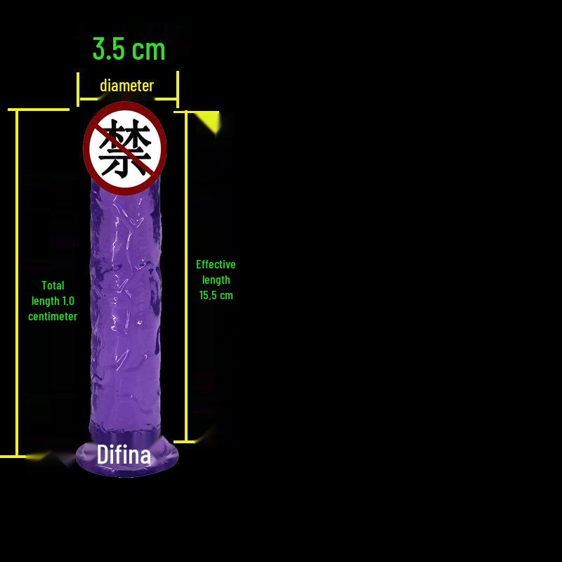 High Transparency Thick Suction Cup Dildo for Women - Flirting Adult Toy