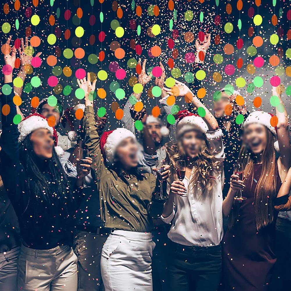 Neon Garland PVC Material Party Decor UV Fluorescent