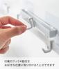Yamazaki Jitsugyo 5902 Film Hook Sanitary Hanger White Approx. W30.5 X D4 X H4.7cm Tower Floating Storage Washroom Storage