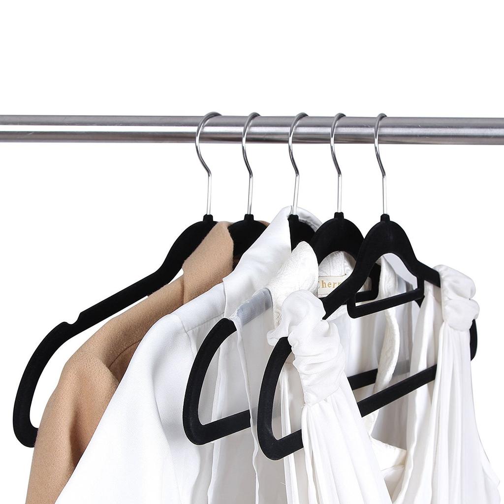 Heavy Duty Non Slip Velvet Clothing Hanger Clothes Hangers Pants Storage Hangers Clothes Storage Rack Storage Cloth Hanger