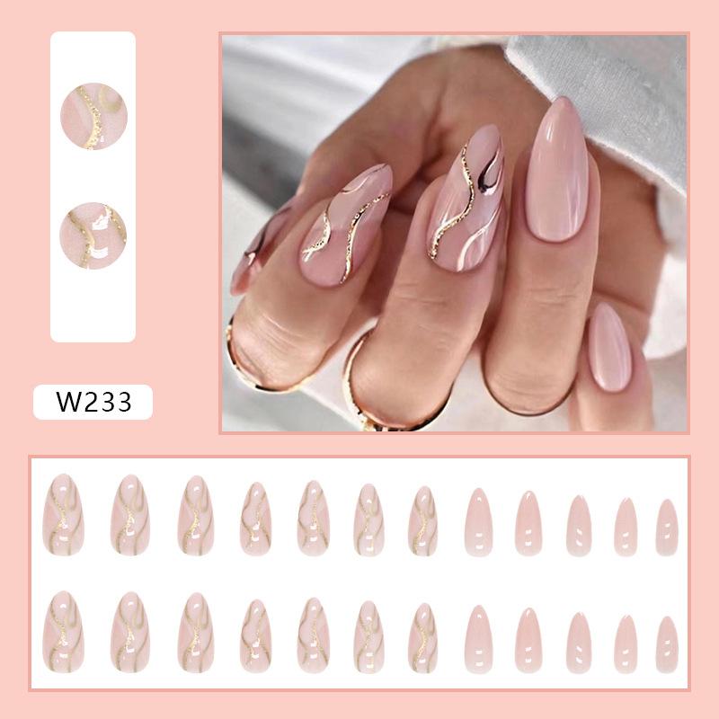 

Wear Armor 24 Pieces Combination 00 Nail Art Pieces Европейский и американский стиль Press on Nails