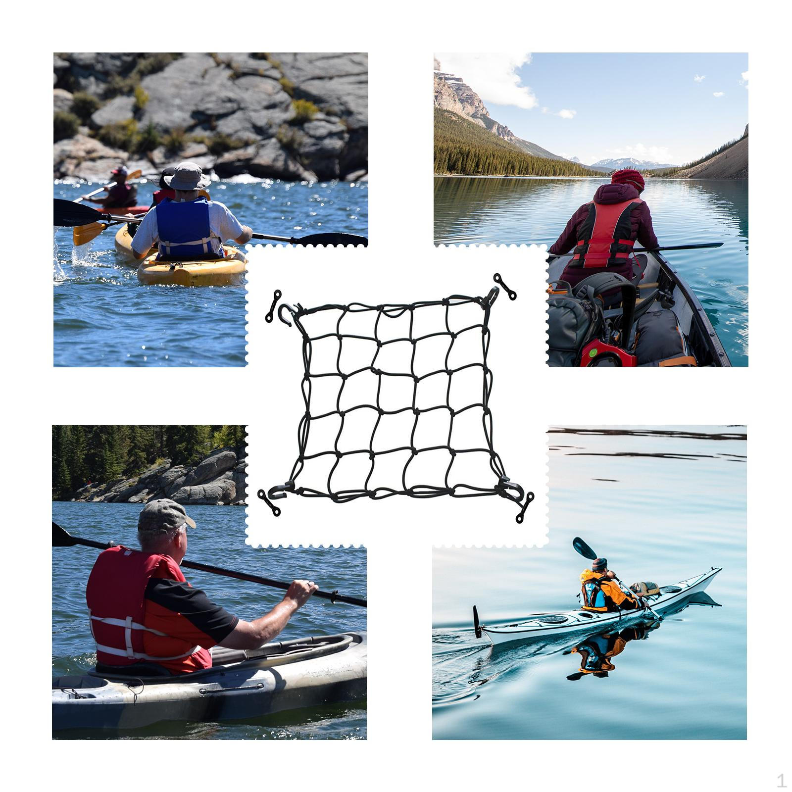 

38x38cm Deck Net Mesh Organizer Accessories for Kayak boat Water Sports