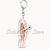 Popular American Singer Acrylic Keychain for Accessories Bag Pendant Key Chain Ring Keychains Jewelry Creative Fans Gifts