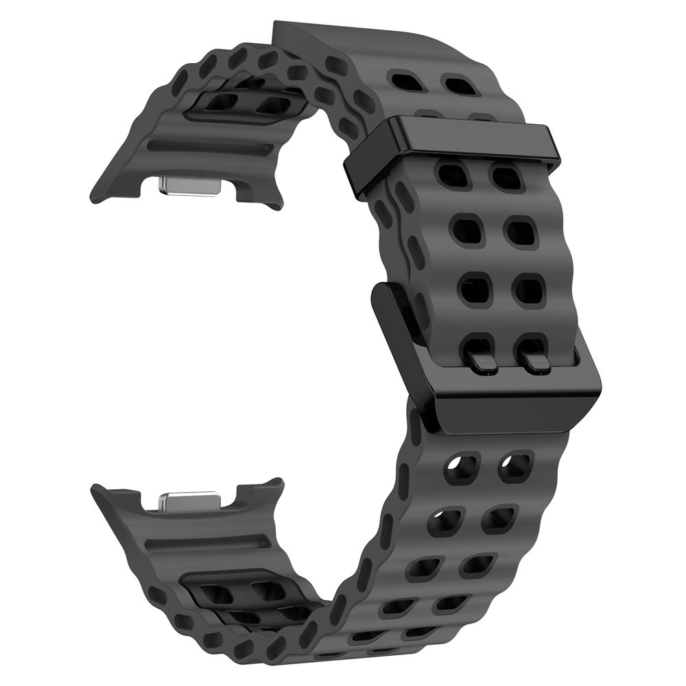 Silicone Marine Band For Samsung Galaxy Watch 8 Classic 46mm Sports Strap For Samsung Watch 8 44mm 40mm Bracelet Watchbands